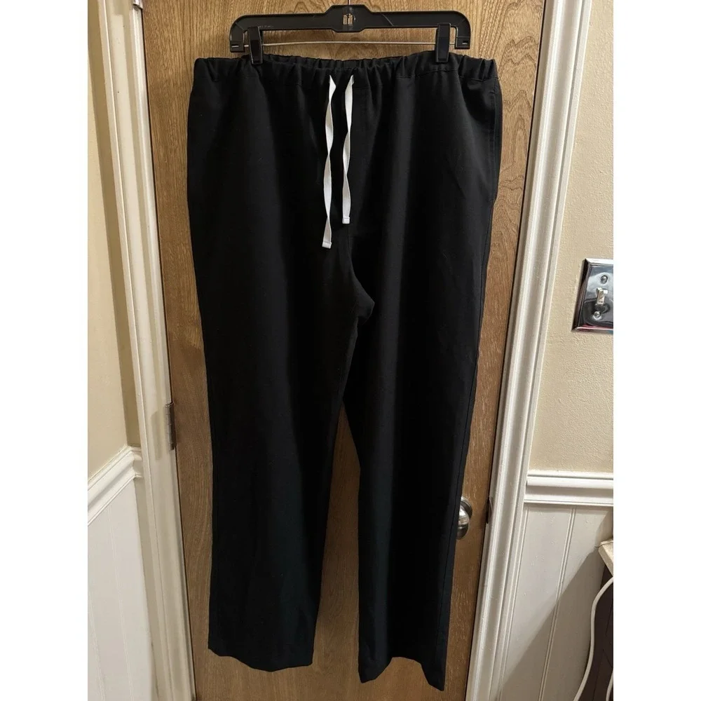 Figs Men’s Pisco Basic Scrub Pants™ Black Straight Leg XL Style FM4500 PO 1429